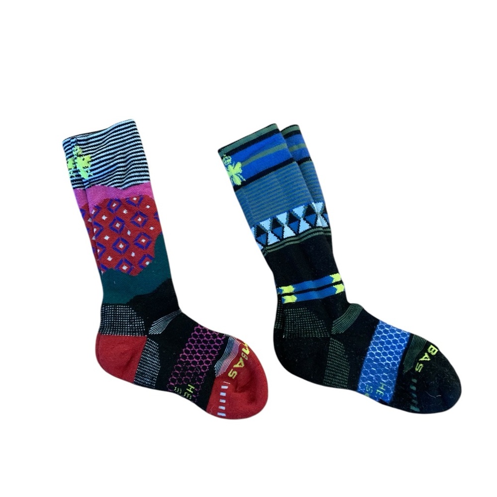 Bombas Youth Mid-Cushion Merino Wool Ski & Snowboard Socks 2 pair